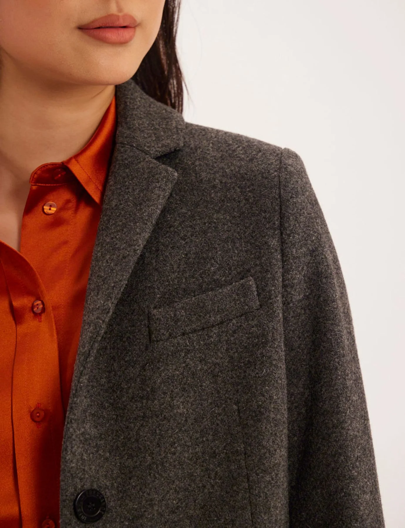 Manteau Franck gris 100% laine – Image 6